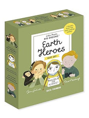 Little People, BIG DREAMS: Earth Heroes: 3 books from the best-selling series! Jane Goodall - Greta Thunberg - David Attenborough Hardcover