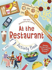 At the Restaurant Activity Book: Includes puzzles, quizzes, and drawing activities Paperback