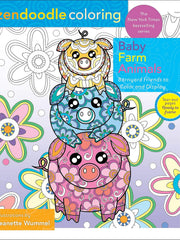 Zendoodle Coloring Baby Farm Animals: Barnyard Friends to Color and Display Paperback