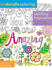 Zendoodle Coloring: Uplifting Inspirations: Quotable Sayings to Color and Display Paperback
