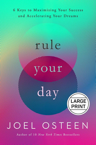 Rule Your Day: 6 Keys to Maximizing Your Success and Accelerating Your Dreams Hardcover – Large Print, 8 Mar. 2022 by Joel Osteen (Author) Happier Every Chapter