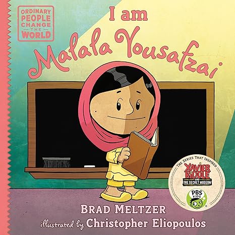 I am Malala Yousafzai (Ordinary People Change the World) Hardcover Children's Books Happier Every Chapter   