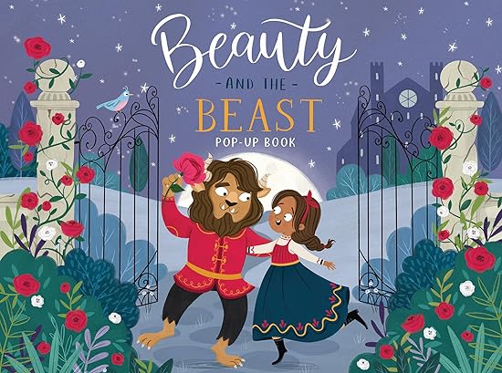 Beauty and the Beast (Fairy Tale Pop-Up Book) Hardcover Children's Books Happier Every chapter