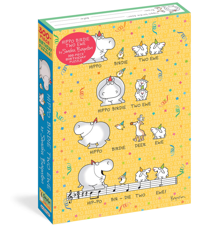 Hippo Birdie Two Ewe 300 Piece (Workman Puzzles)(Puzzles) Children's Books Happier Every Chapter   