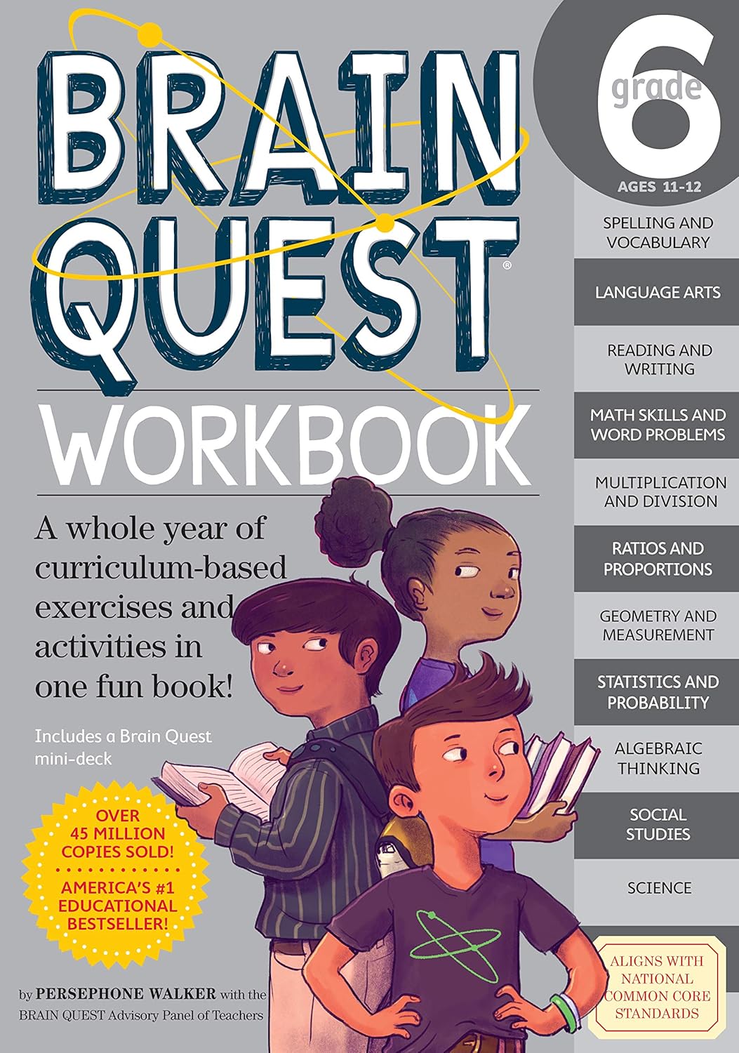 Brain Quest Workbook: Grade 6 Paperback Illustrated