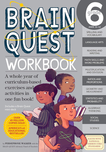 Brain Quest Workbook: Grade 6 Paperback – Illustrated  Ndah Mbawa @ Happier Every Chapter   