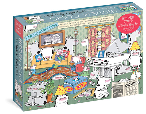 Hidden Cows 1,000 Piece (Workman Puzzles)(Puzzles) Children's Books Happier Every Chapter   