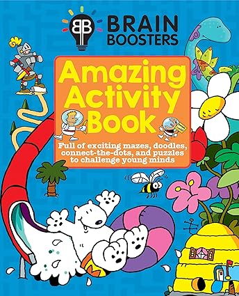 Brain Boosters Kids - Amazing Activity Book - PI Kids Paperback Children's Books Happier Every Chapter