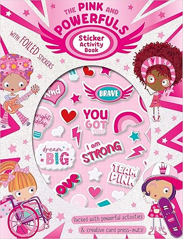 The Pink and Powerfuls Sticker Activity Book Paperback