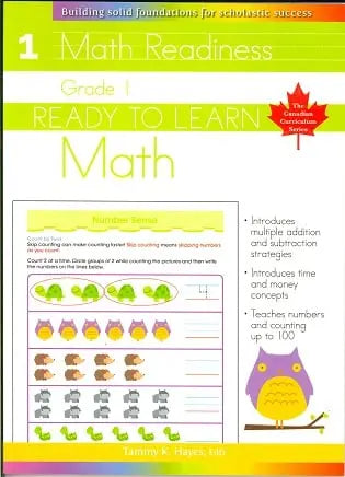 Grade 1 Math (Ready to Learn, Canadian Curriculum Series)Paperback Children's Books Happier Every Chapter   