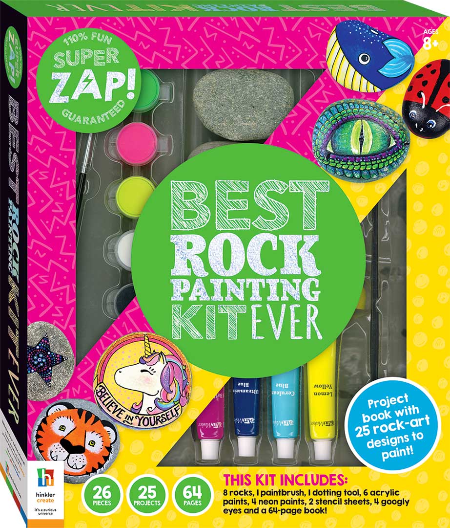 Super Zap! Best Rock Painting Kit Ever
