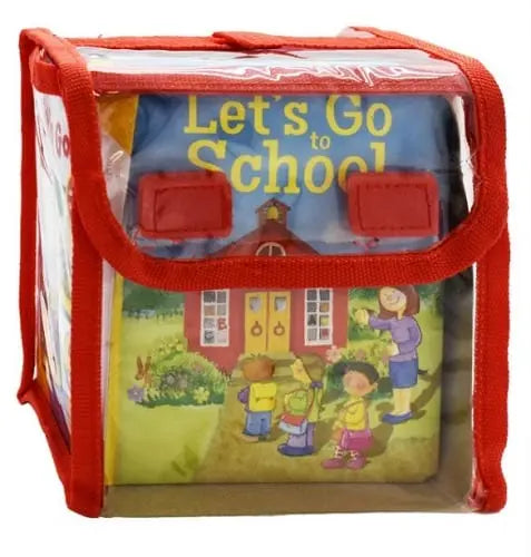 Let's Go 4 Book Set (Let's Go to the Library/School/Fire Station/Zoo) Board Books Children's Books Happier Every Chapter