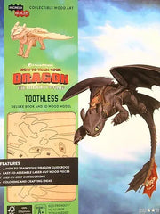Toothless Deluxe Book and 3D Wood Model (IncrediBuilds, How to Train Your Dragon: The Hidden World)Activity Set