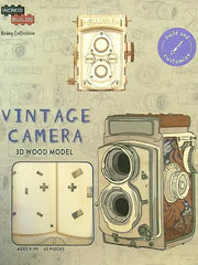 Vintage Camera (IncrediBuilds 3D Wood Model)Activity Set
