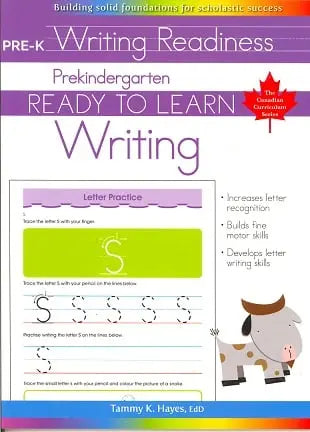 Prekindergarten Writing (Ready to Learn, Canadian Curriculum Series) Children's Books Happier Every Chapter   