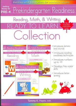 Getting Ready for Pre-K Collection (Ready to Learn, Canadian Curriculum Series)Paperback Children's Books Happier Every Chapter   