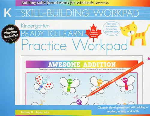 Kindergarten Skill Building Practice Workpad (Ready to Learn, Canadian Curriculum Series)Paperback