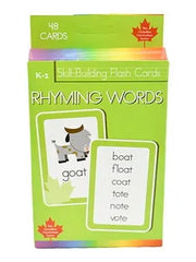 Rhyming Words Skill Building Flash Cards (Grade K-1, Age 5+, Canadian Curriculum Series)Flashcards