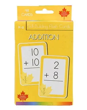 Addition Skill Building Flash Cards (Grade K-2, Canadian Curriculum Series)Flashcards Children's Books Happier Every Chapter   