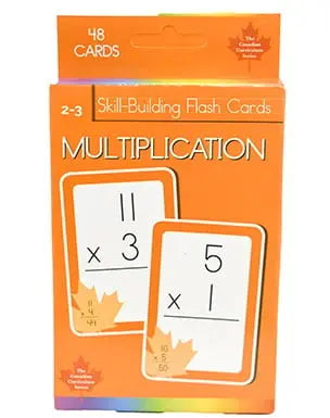 Multiplication Skill Building Flash Cards (Grade 2-3, Canadian Curriculum Series)Flashcards Children's Books Happier Every Chapter   