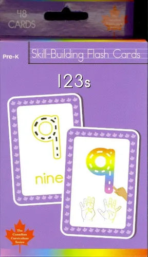 123s Skill-Building Flash Cards (Canadian Curriculum Press, Pre-K) Flashcards Children's Books Happier Every Chapter   