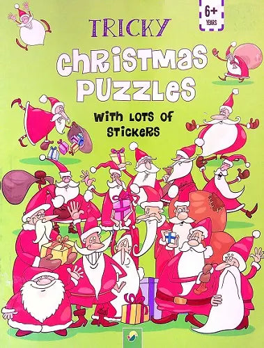 Tricky Christmas Puzzles With Lots of Stickers