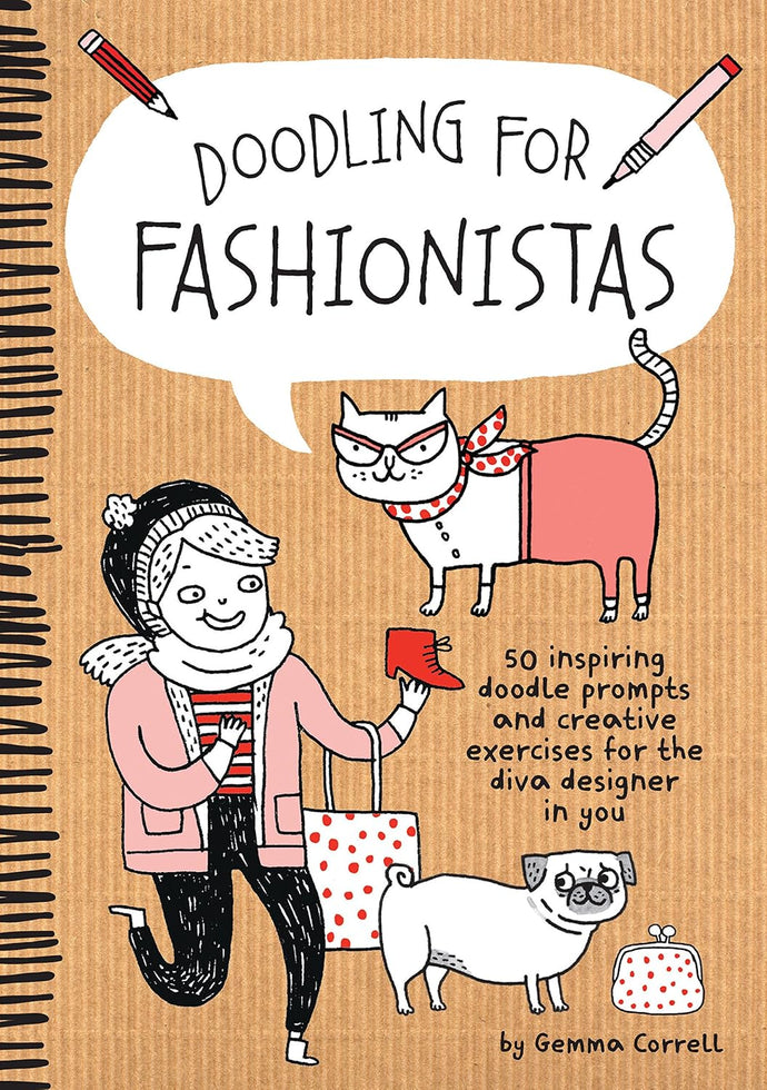 Doodling for Fashionistas: 50 inspiring doodle prompts and creative exercises for the diva designer in you Paperback  Ndah Mbawa @ Happier Every Chapter   