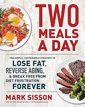 Two Meals a Day: The Simple, Sustainable Strategy to Lose Fat, Reverse Aging, and Break Free from Diet Frustration Forever Hardcover Adult Non-Fiction Happier Every Chapter