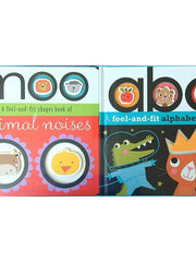 Animal Noises: A Feel-And-Fit Shapes Book/A Feel-And-Fit Alphabet Book Boxed Set