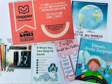 Load image into Gallery viewer, Children's Books &amp; Treats Gift Box Book Subscription Gift Box Happier Every Chapter
