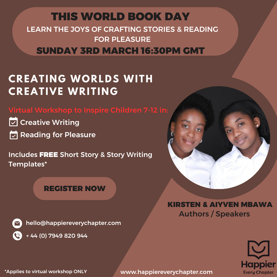 World Book Day Workshop: Creating Worlds With Creative Writing (Online)
