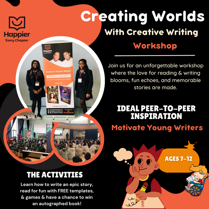 Creative Writing Workshop: Creating Worlds With Creative Writing (Online or Face-to-Face) Workshop Happier Every Chapter   