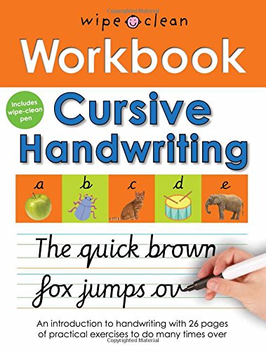 Cursive Handwriting (Wipe Clean Workbooks) Spiral-bound children's books Happier Every Chapter   