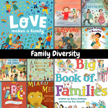 Load image into Gallery viewer, Family Diversity | Family Diversity Book Bundle | Inclusive Books About Families, Fostering and Adoption, EYFS to KS4 | Children's Book Bundle Happier Every Chapter 10 EYFS (0-3yrs)
