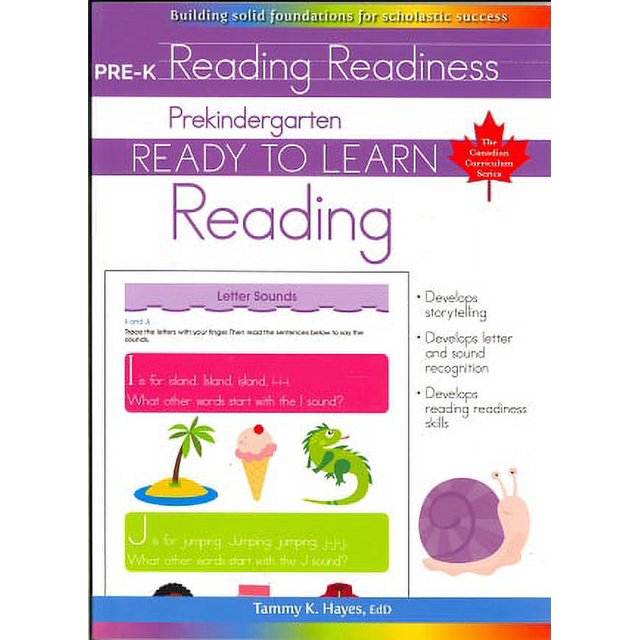 Prekindergarten Reading (Ready to Learn, Canadian Curriculum Series)