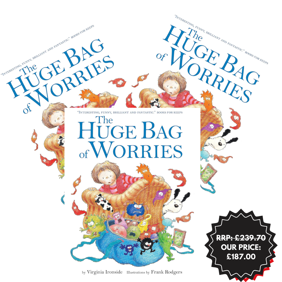 30 Copy KS1  Class Set - The Huge Bag of Worries - (Board Book)