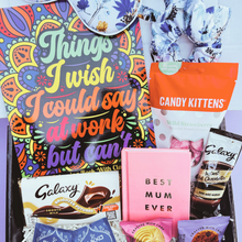 Load image into Gallery viewer, Mother&#39;s Day Gift box - For Working Mums Who Need a Laugh Gift Box Happier Every Chapter
