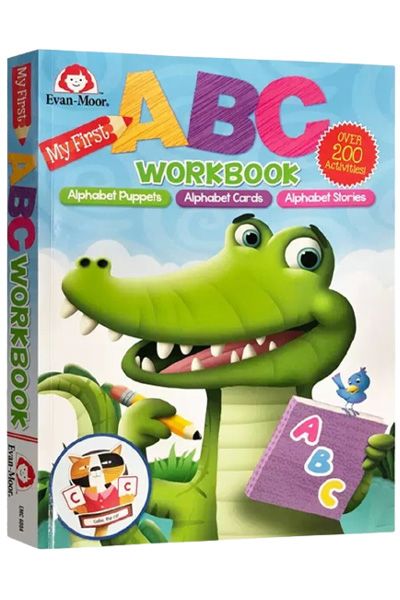 My First ABC Workbook Paperback Children's Books Happier Every chapter