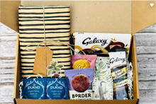 Load image into Gallery viewer, Luxury Mystery Book &amp; Chocolate Hamper. Save 42% on the Perfect Hug in a Box for Booklovers Adult Fiction Happier Every Chapter Crime Fiction/Mystery 1 Mystery Book
