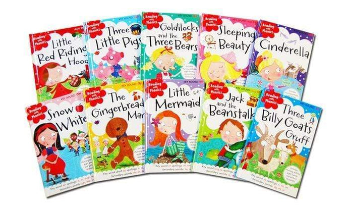 Phonics Readers (Reading With Phonics, Set of 10) Children's Books Happier Every Chapter   