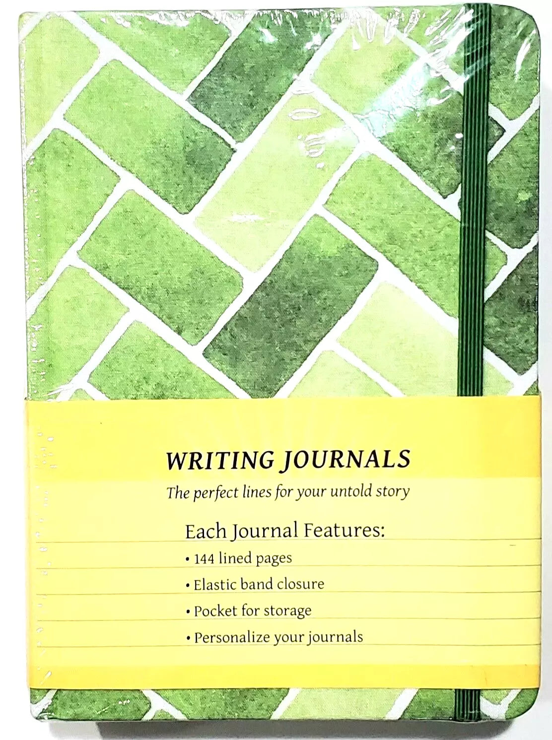 3 Pack Writing Journals Green Designs Thunder Bay Hardcover 144 Lined Elastic....