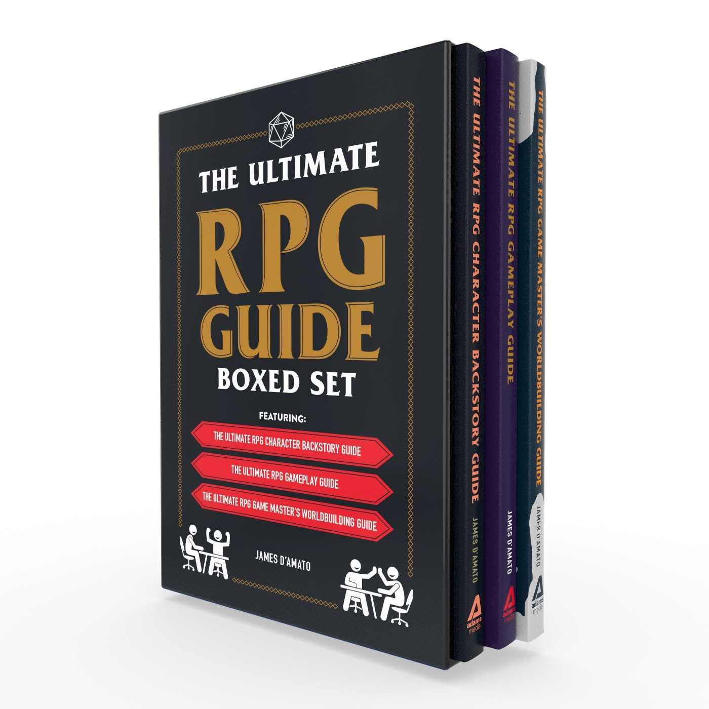 The Ultimate RPG Guide Boxed Set (Character Backstory Guide/Gameplay Guide/Master's Worldbuilding Guide (Boxed Set)
