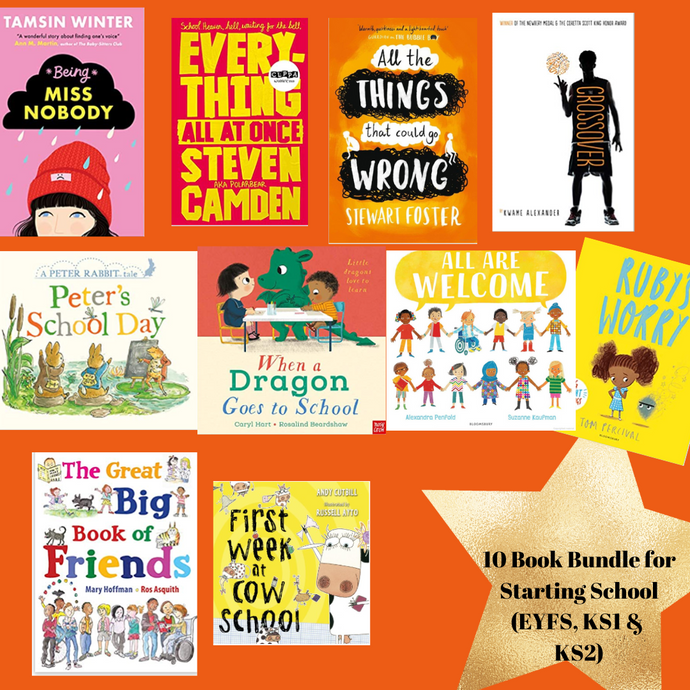 Starting School Book Bundle (EYFS, KS1 & KS2) Children's Books Happier Every Chapter 10 EYFS (0-3yrs) 
