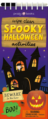 Spooky Halloween (Wipe Clean Activity Books) (Wire Coil/Wire Combination) Children's Books Happier Every Chapter   