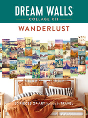 Wanderlust: 50 Pieces of Art Inspired by Travel (Dream Walls Collage Kit) (Paperback)