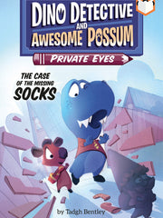 The Case of the Missing Socks (Dino Detective and Awesome Possum, Private Eyes, Bk. 2) (Paperback)