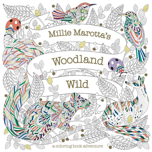 Woodland Wild Coloring Book (Softcover) Adult Non-Fiction Happier Every Chapter   