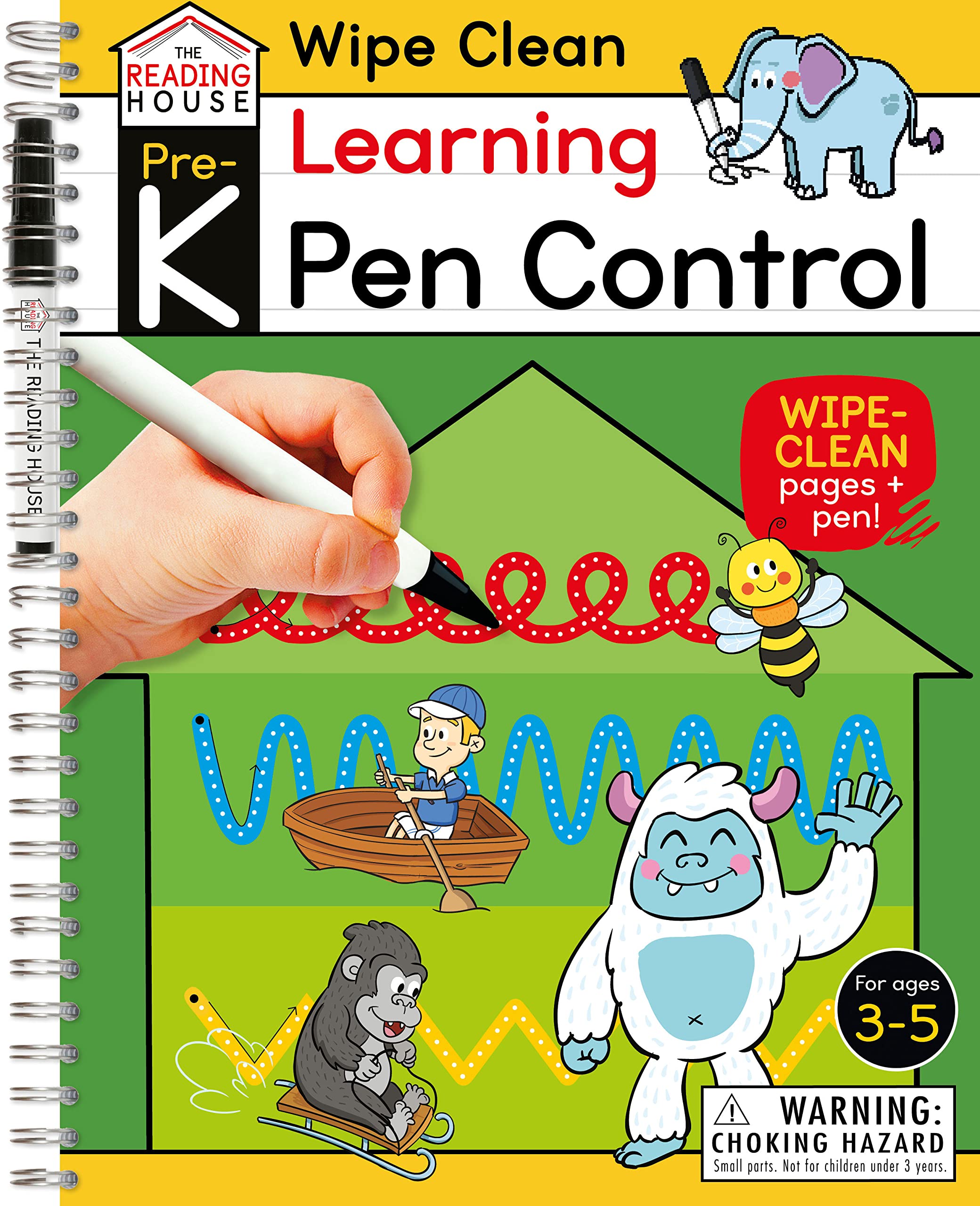 Learning Pen Control Wipe Clean Activity Book (Pre-K)