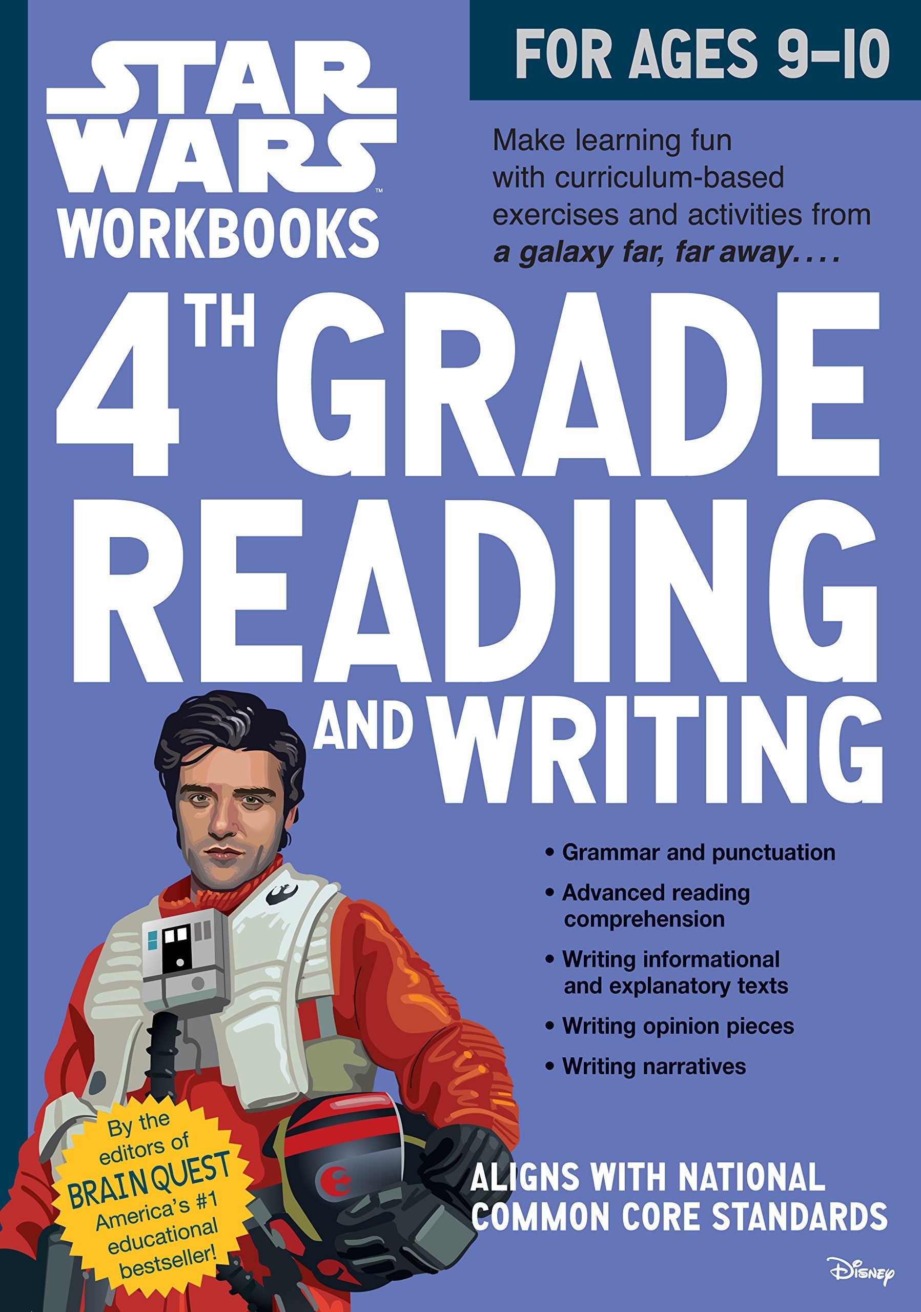 4th Grade Reading and Writing Star Wars Workbook (Softcover)