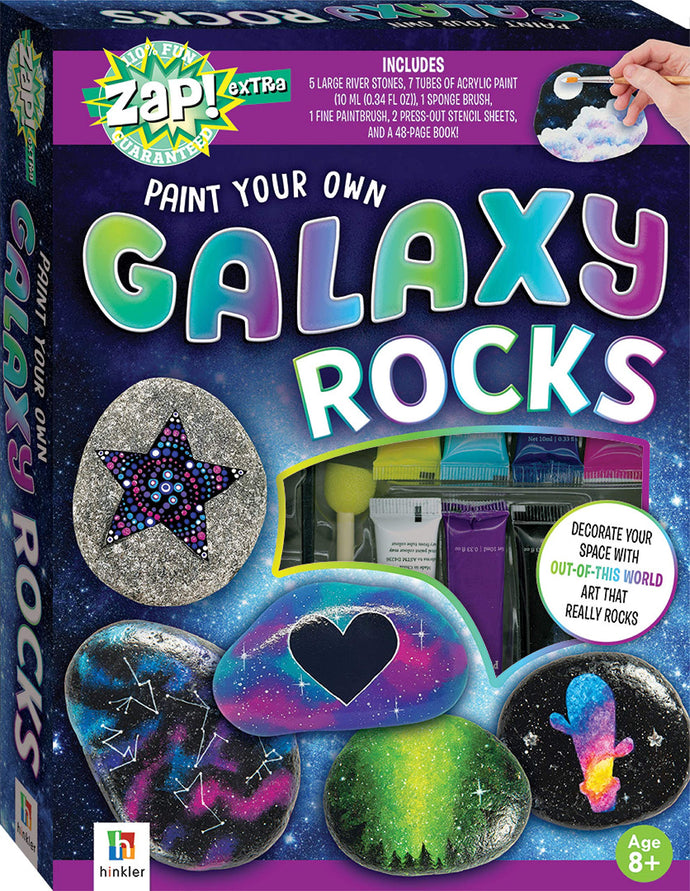 Galaxy Rocks - Paint Your Own (Activity Set) Adult Non-Fiction Happier Every Chapter   